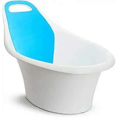 Munchkin® Sit & Soak™ Baby Bath Tub, 0-12 Months, White, 25 x 16.25 x 15 Inch - Compact
