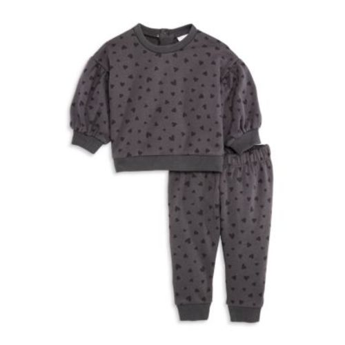 Girls' Heart Print Top & Pants Set - Baby 12-18M