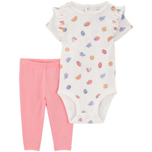 Carter's Child of Mine Baby Girl Outfit Set, 2-Piece, Sizes 0/3-24 Months