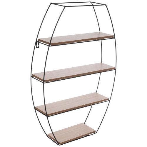Four-Tiered Metal Wall Shelf