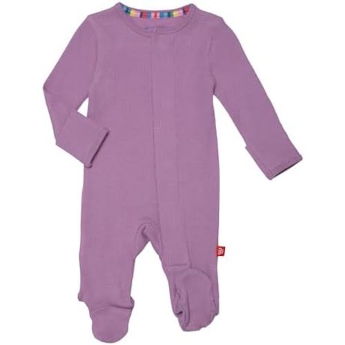 Magnetic Me Girls Modal Magnetic Baby Footie Pajamas | Silky Soft Modal Fabric | Baby Sleepers Available Sizes PRE - 24M