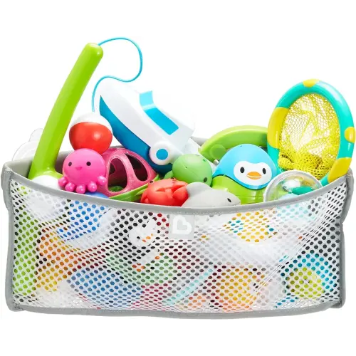 Munchkin® High 'n Dry™ Corner Bath Toy Organizer and Storage, Grey
