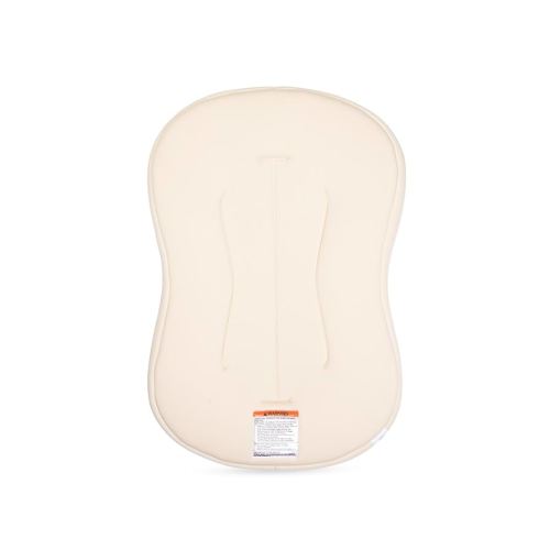 snuggle me® Baby Lounger Curve (0-6 Months) - Premium Organic Cotton with Foam Core, Machine-Washable Cover, Buttery-Soft & Breathable Infant Lounger with Travel Bag - Natural