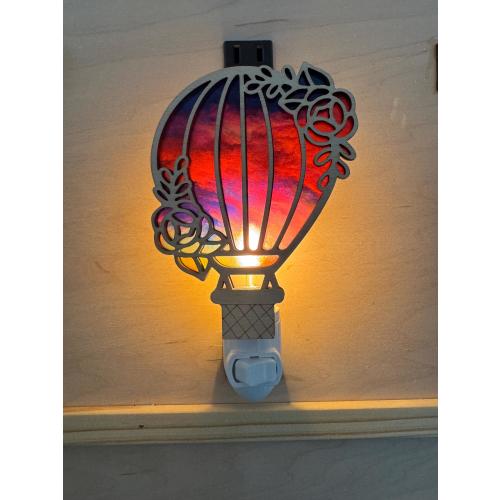 Hot Air Balloon Night Light: Nursery Decor, Soft Glow