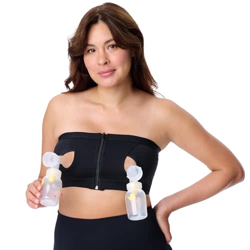 Motherhood Maternity Pump Strap Hands-Free Pumping Bra, Breast Pump Bra for Breastfeeding Pumps for Women