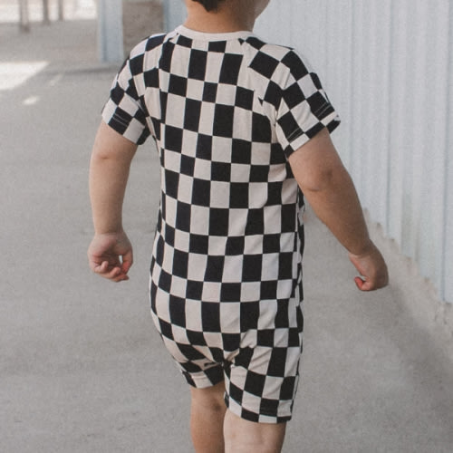 Checker Shorties Black