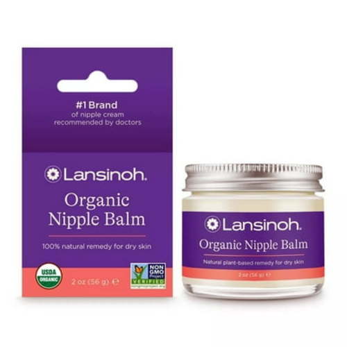 Lansinoh Organic Nipple Balm for Dry Skin, 2 Oz, 3 Pack