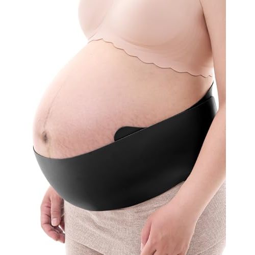 Momcozy Belly Bands for Pregnant Women, One-Piece & Portable Pregnancy Belly Band with Ergonest Back Support & Breathable Fabric – Adjustable Maternity Belt for Small/Round/High-Carrying Belly