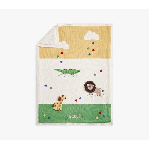 Safari Heirloom Baby Blanket