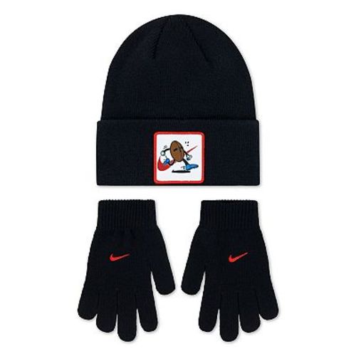 Kids' 8-20 Nike Sports Patch Beanie & Gloves Set