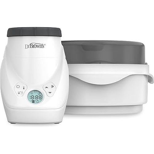 Dr. Brown's Milk Spa Breast Milk & Bottle Warmer with Microwave Steam - for Baby Bottles, Nipples, Bottle Parts, Pacifiers, Teethers and Breast Pump Parts
