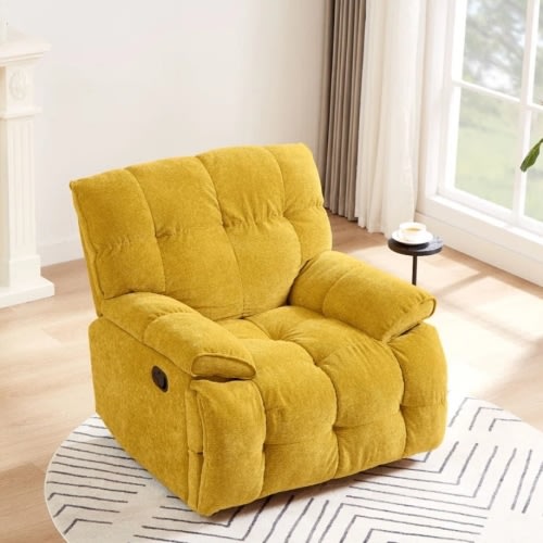 Anaahat 38.58" Swivel Recliner Armchair