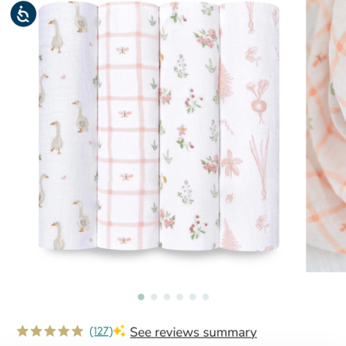 Country Floral Cotton Muslin Swaddle 4 Pack | aden + anais