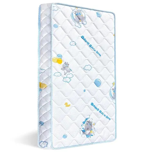 Premium Crib & Toddler Mattress, 100% Knitted Fabric, Premium Fleece Surface-Hypoallergenic, Soft Breathable, 5" Thick-Firm and Optimal Support, Non-Toxic Crib Mattress for Toddler Beds