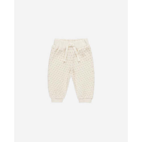 Velour Relaxed Sweatpant || Polka Dot