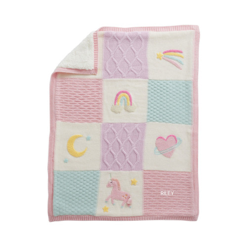 Unicorn Heirloom Baby Blanket