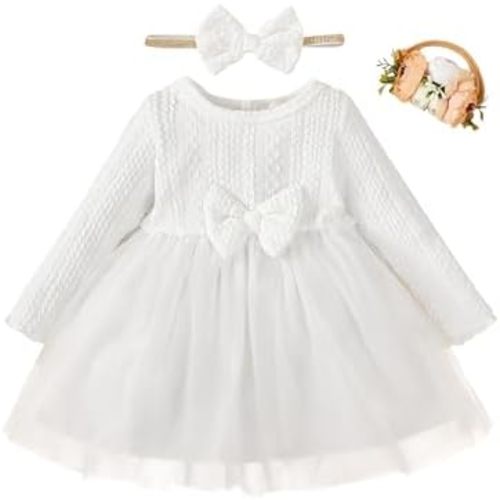 Vestido de niña pequeña, ropa para niña, vestidos de tul, vestido de princesa de boda para niñas de 3 meses a 3 años