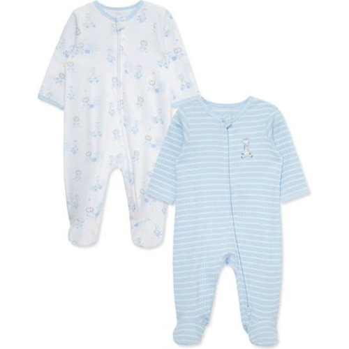 Little Me Snuggly 2-Pack Assorted Footies | Nordstromrack