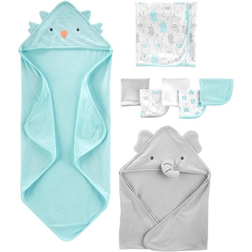 Simple Joys by Carter's Unisex Babies' 8-Piece Towel and Washcloth Set, Multipacks
