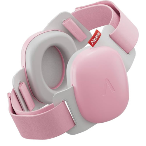 Alpine Muffy Baby Comfort - Protects Hearing for Babies and Toddlers - CE & ANSI Certified - Unique Headband for Safe fit & Comfort - Multi-adjustable for Ages 3-48 Months - 24dB Sound Reduction, Pink