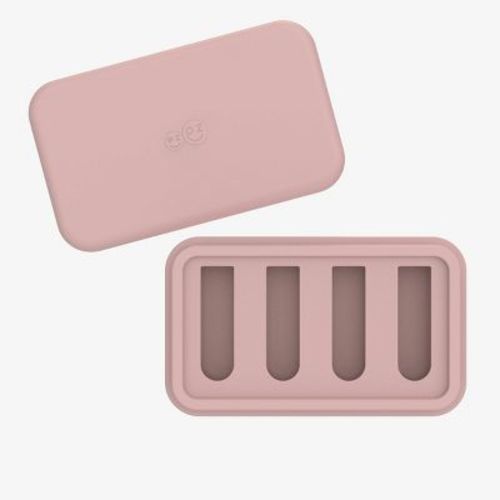 ezpz Baby-Led Gumline Feeder Ice Tray Baby Teether - Blush