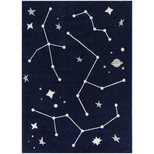 5'3"x7' Galileo Constellation Kids' Rug Blue - Balta Rugs: Bedroom Carpet, UV & Stain Resistant, 5x7 Area Rug