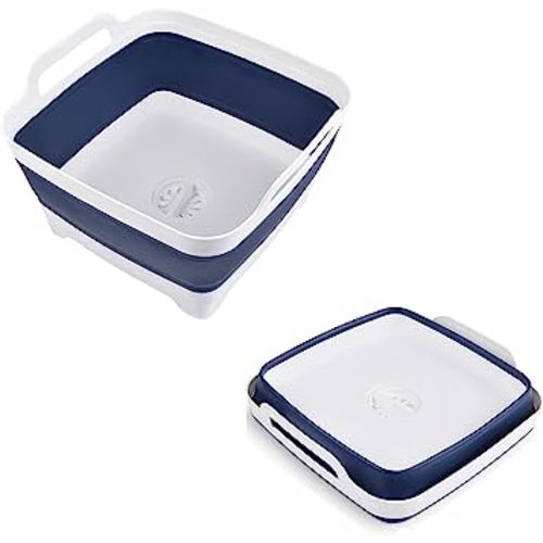 Amazon.com - MontNorth Dishpan For Washing Dishes,9L Collapsible and Portable,Wash Dish Basin,Foldable Laundry Tub with Drain Plug for Kitchen Sink,Camping,Gray