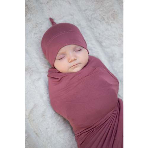 Baby Swaddle Set: Dusty Rose – Lila