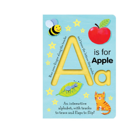 A is for Apple: An Interactive Alphabet With Tracks to Trace and Flaps to Flip! by Tiger Tales, Georgie Birkett, Board Book | Barnes & Noble®