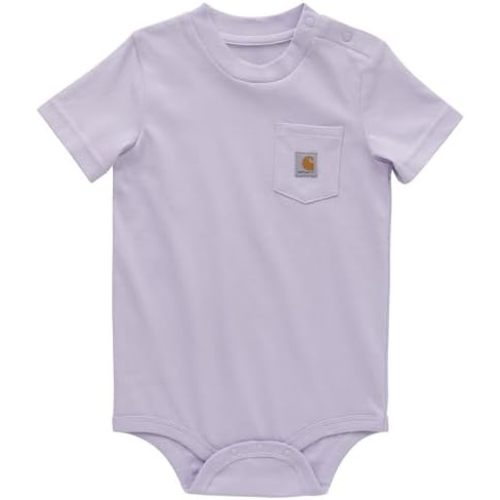 Carhartt Unisex Baby Short-sleeve Bodysuit Pocket T-shirt Onesie