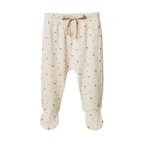 Pointelle Footed Rompers