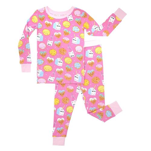 Little Sleepies Two-Piece Pajama Set for Boys & Girls, Soft Viscose from Bamboo Toddler Pajamas for Kids, Family Matching PJs