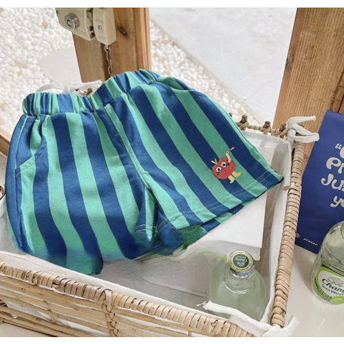Baby Toddler Apple Stripe Shorts