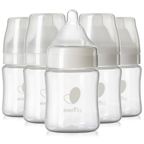 Evenflo Feeding Premium Proflo Venting Balance Plus Wide Neck Baby, Newborn and Infant Bottles - Developed by Pediatric Feeding Specialists - 5 Ounce (Pack of 6)