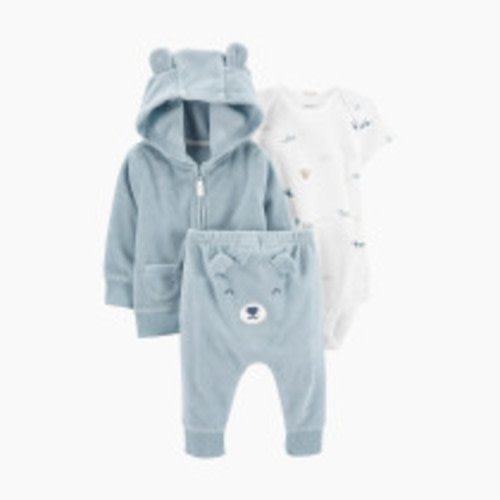 Carter's 3-Piece Little Cardigan Set - Blue Bear, 6 M