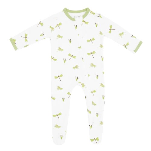 Zippered Footie in Dragonfly