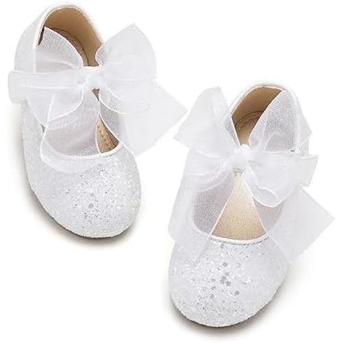 Kiderence Toddler Girls Dress Shoes Little Kids Mary Janes Ballet Flats Toddler