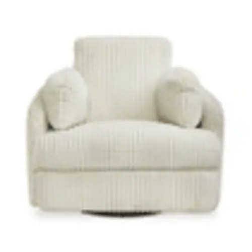Ashley Tie-Breaker Ivory Swivel Glider Recliner