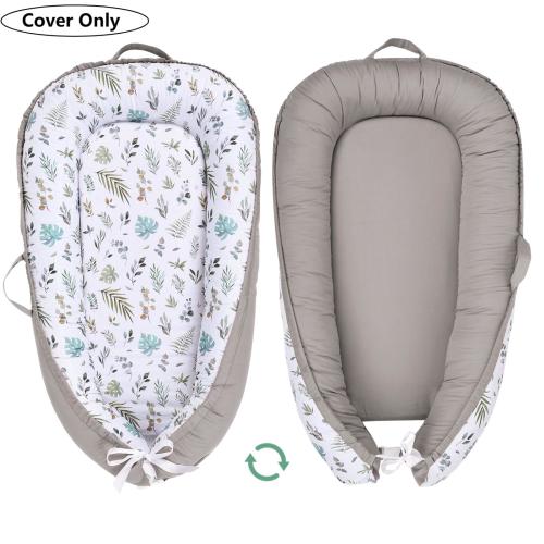 Bocaoying Baby Lounger Cover, Cotton Newborn Nest Cover, Baby Lounger Replacement Cover, Portable Infant Lounger Cover, Breathable and Reversible Newborn Lounger Cover, Cover Only