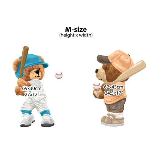 Medium - white Jersey- Baseball Player Teddy Bear