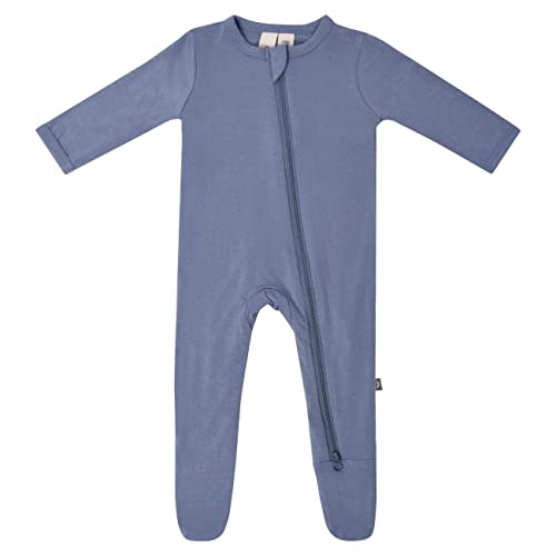 KYTE BABY Unisex Zipper Closure Footies, Rayon Made From Bamboo, 0-24 Months