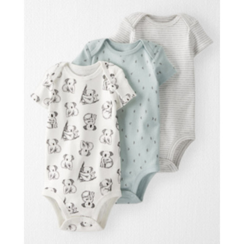 3-Pack Organic Cotton Rib Bodysuits