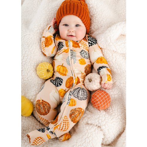 Patterned Pumpkins Bamboo Sleeper