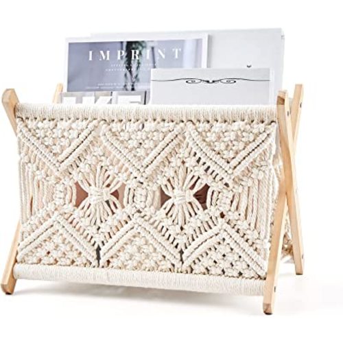 Standing Basket for Books, Medium Size, 14”L x 10”W