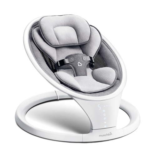 Munchkin Bluetooth Enabled Lightweight Baby Swing with Natural Sway in 5 Ranges of Motion, Includes Remote Control, Baby Swing