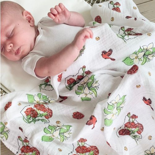 Ohio Baby Muslin Swaddle Blanket: Soft & Breathable – Little Hometown