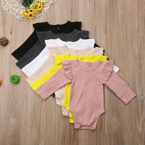 Ruffle Sleeved Onesie