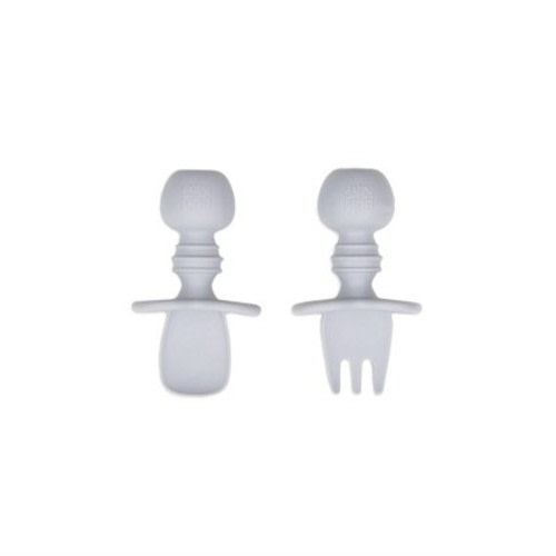 Bumkins Silicone Chewtensils, Color: Gray
