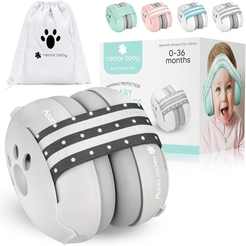Noise Cancelling Ear Muffs & Headphones Hearing Protection for Toddlers Babies up to 36 Months - 25dB NRR
