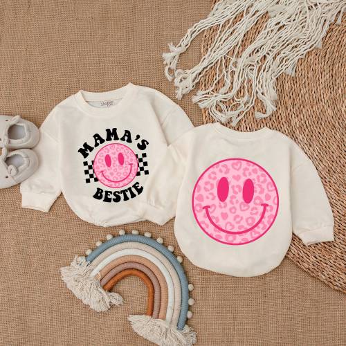 Mama's Bestie Romper, Mommy & Me Bodysuit , Mama's Girl Shirt , Romper for Baby Girl, Baby Girl Outfit, Gift For Baby Girl, Mother Day